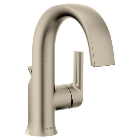 Moen S6910 Doux 1.2 GPM Single Hole Bathroom Faucet - Nickel