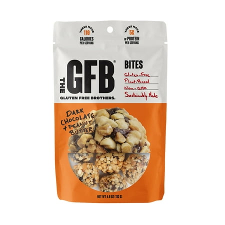 The GFB - Gluten Free Bites, Dark Chocolate Peanut Butter, 4 ct