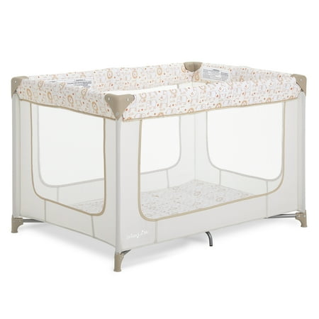 Dream On Me Zodiak Portable Playard with Carry Bag & Shoulder Strap, Beige, Unisex