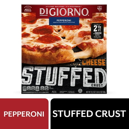 Frozen Pizza, DiGiorno Pepperoni Stuffed Crust Pizza, 22.2 oz