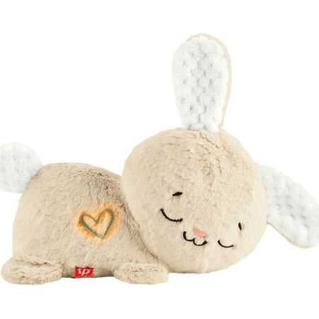 Fisher-Price Soothe & Settle Bunny Plush Baby Infant Toy & Sound Machine with Motion, Multicolor