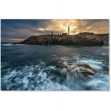 Trademark Fine Art "The Lighthouse" Canvas Art by Mathieu Rivrin