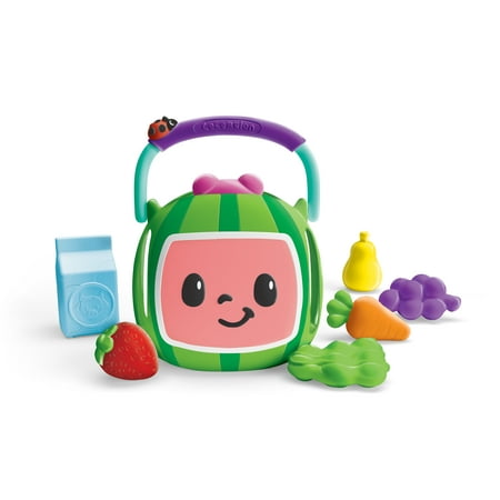 CoComelon Official Musical Vegetable Basket with six items included - Activate Sounds From the Show like “Yes Yes Vegetables” and “CoComelon Intro Song” - Toys for Kids and Preschoolers.