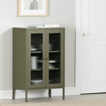 South Shore Eddison, Contemporary Cabinet, Green