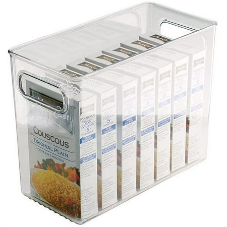 InterDesign 71730 Kitchen Pantry and Cabinet Storage and Organization Bin, Clear