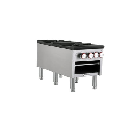 Magic Chef Mccsr2a 18" Wide Liquid Propane / Natural Gas Commercial Stock Pot Burner -