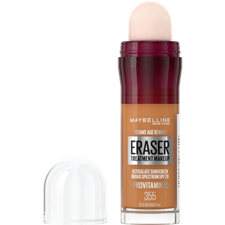 Maybelline Instant Age Rewind Eraser Treatment Foundation Makeup, SPF 20, 355, 0.68 fl oz
