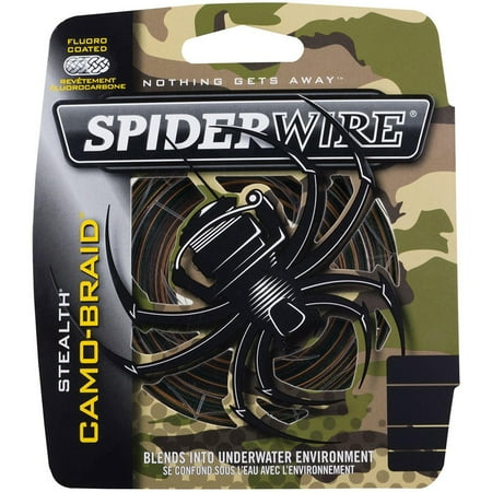 SpiderWire Stealth&reg; Camo Braided Fishing Line, 10lb | 4.5kg Fishing Line