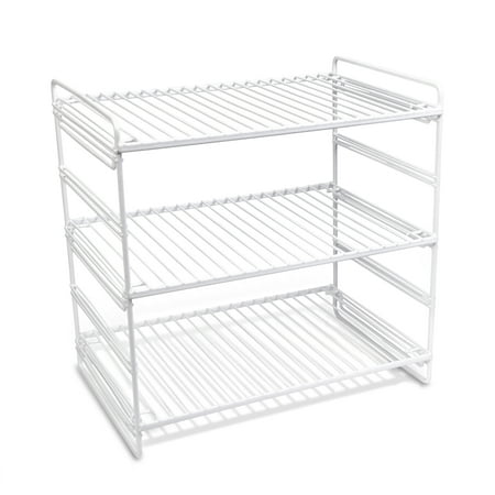 Mainstays 3-Tier Adjustable Storage Shelf, White