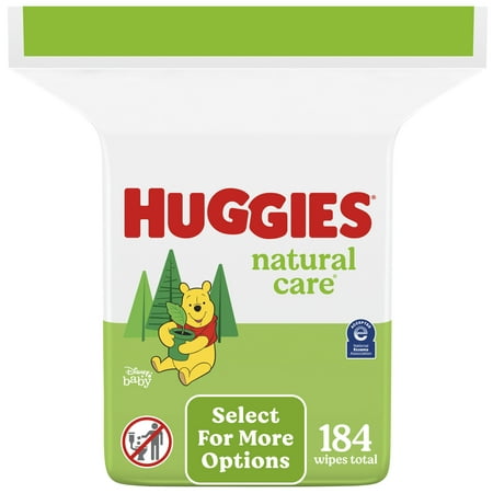 Huggies Natural Care Baby Wipes Unscented - 184ct