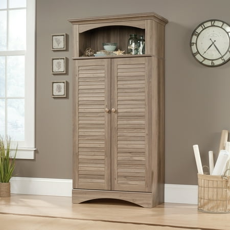 Sauder Harbor View Storage Cabinet in Salt Oak