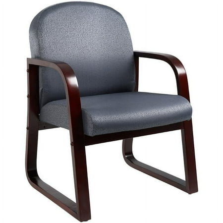 Mahogany Reception Chair Gray - Boss Office Products