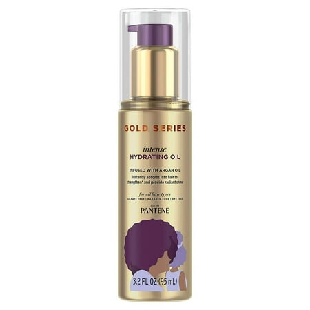 Pantene Gold Series Intense Hydrating Oil, All Hair Types, 3.2 fl oz