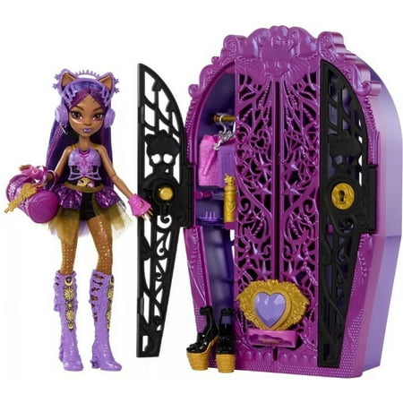 Monster High 12.5&#34; Skulltimate Secrets Monster Mysteries Playset Clawdeen Wolf Doll with Surprises