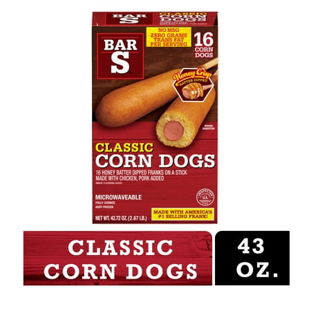 Bar-S Classic Honey Dipped Corn Dogs, 43 oz, 16 Count (Frozen) – Walmart  Inventory Checker – BrickSeek