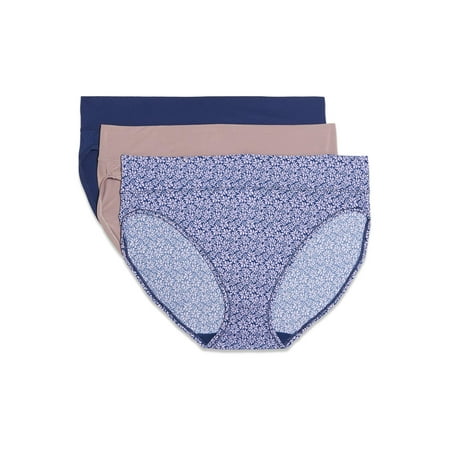 Warners® Blissful Benefits Dig-Free Comfort Waistband Microfiber Hi-Cut 3-Pack 5138W
