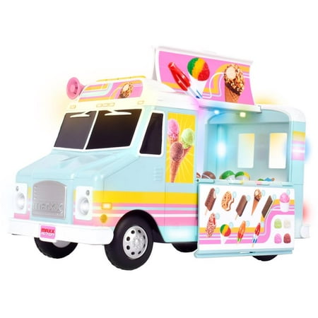 Maxx Action, 12" Motorized Lights and Sounds Large Ice Cream Truck, 1 pack, Play Toys for Children 3+