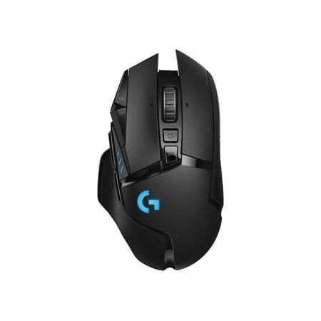 Logitech G502 LIGHTSPEED Wireless Gaming Mouse, HERO 25K Sensor, 25,600 DPI, RGB, Adjustable Weights, 11 Programmable Buttons, Long Battery Life, On-Board Memory, PC / Mac