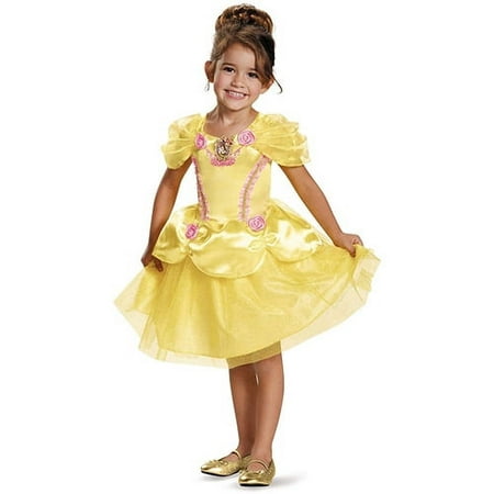 Disney Princess Belle Classic Girls Halloween Fancy-Dress Costume for Toddler, 2T
