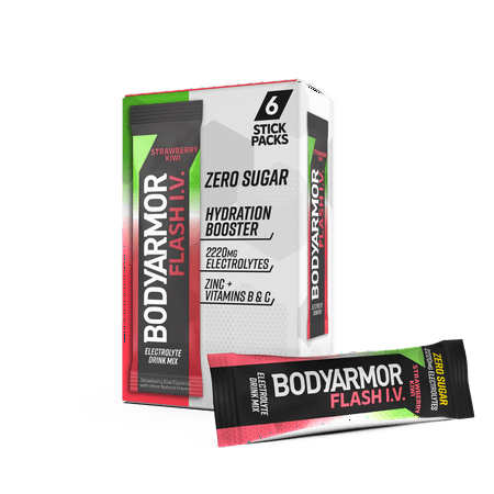 BODYARMOR Flash IV Strawberry Kiwi Pouches - 6ct