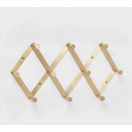 Accordian 10 Hooks Rail Gold - Brightroom&trade;
