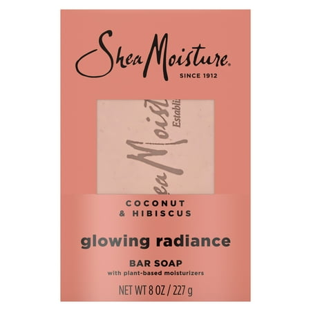 SheaMoisture Bar Soap Coconut & Hibiscus Glowing Radiance, 8 oz