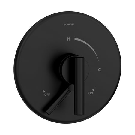 Dia Shower Valve Trim in Matte Black (Valve Not Included)