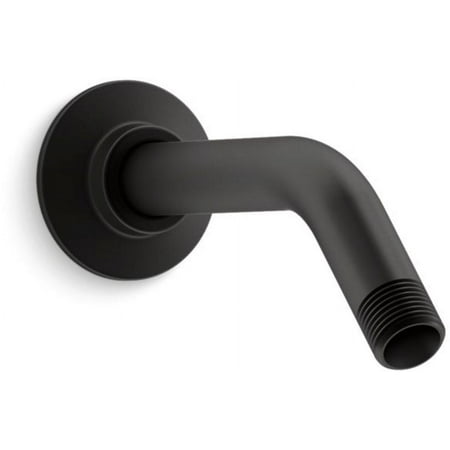 Kohler K-7397-BL 7.5 in. Shower Arm & Flange, Matte Black