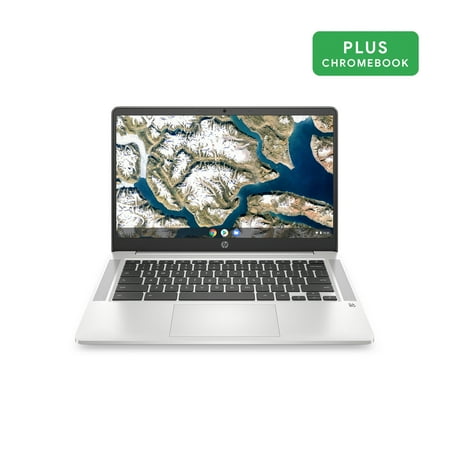 HP Chromebook 14" FHD Laptop, Intel Pentium Silver N5000, 4GB RAM, 64GB HD, Chrome OS, Silver, 14a-na0031wm