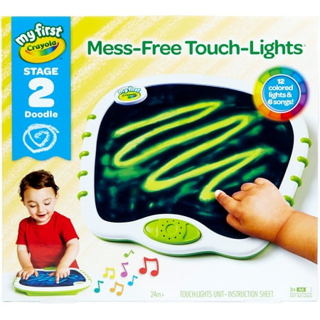 Crayola Touch Lights, Musical Doodle Board, Multi Sensory Light Up Toy, Gift for Toddlers