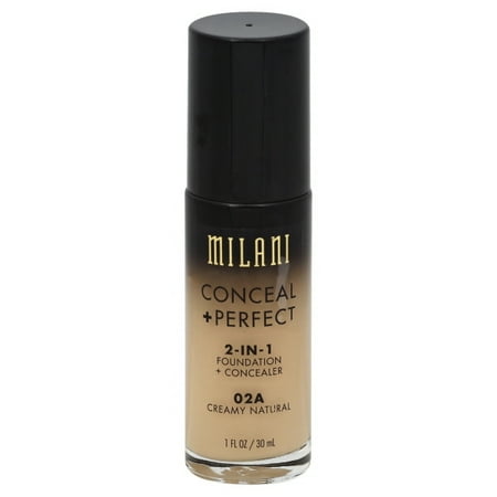 Milani Conceal + Perfect 2-in-1 Foundation + Concealer, Creamy Natural