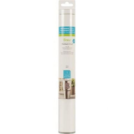 Cricut Permanent Vinyl, White, 12"x48"