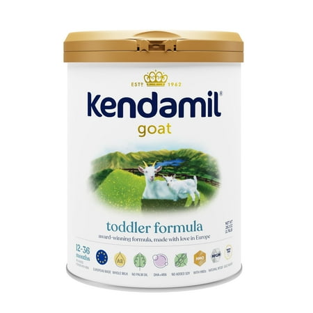 Kendamil Goat Toddler Formula Powder, European, Whole A2 Milk, with HMOs, Prebiotics, No Palm Oil or Soy, with DHA, 28.2oz