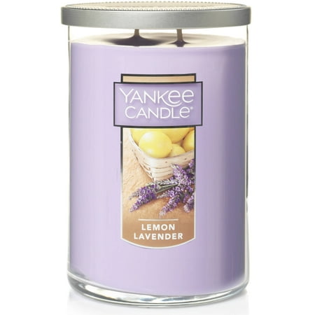 Yankee Candle Lemon Lavender - 22 oz  Large Modern Brushed Lid Tumbler Candle: Citrus Scented, Soy Wax Blend Candle with 75 Hours Burn Time
