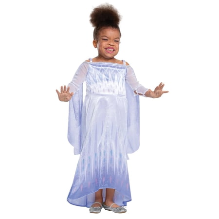 Disguise Toddler Girls' Disney Frozen Elsa Snow Queen Adaptive Costume - Size 3T-4T