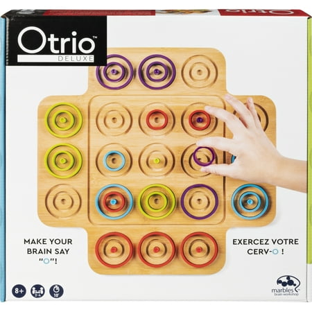 Otrio Wood Strategy-Based Board Game for Adults, Families and Kids Ages 8 & up