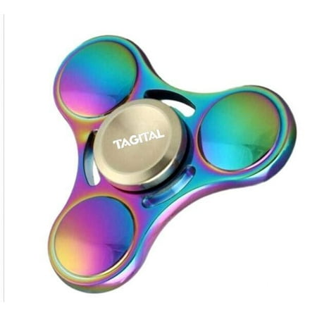 Metal Rainbow Fidget Spinner EDC Hand Spinner Anti-Anxiety Toy for