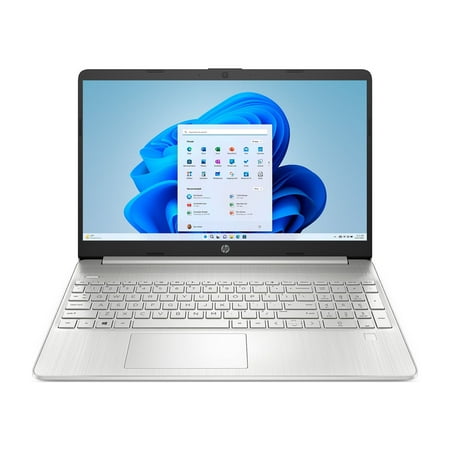 HP 15.6" FHD Laptop, Intel Core i3-1115G4, 8GB RAM, 256GB SSD, Silver, Windows 10, 15-dy2131wm
