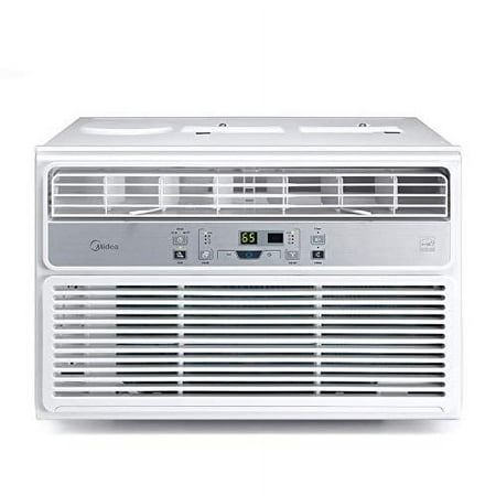 MIDEA MAW06R1BWT Window Air Conditioner 6000 BTU Easycool AC (Cooling Dehumidifier and Fan Functions) for Rooms up to 250 Sq ft. with Remote Control 6000 White