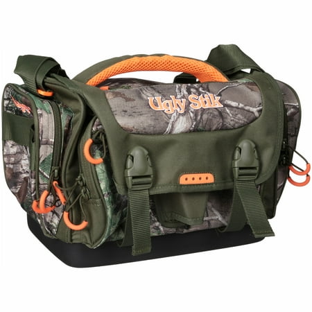 Ugly Stik Fishing Tackle Bag with Four Medium Lure Box Storage
