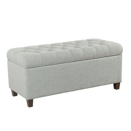 HomePop Ainsley Button Tufted Storage Bench, Multiple Colors