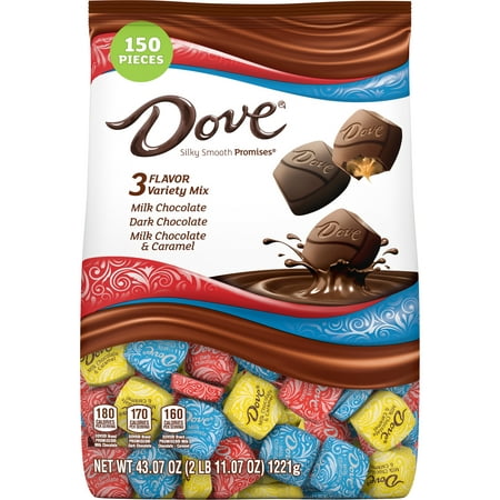 Dove Promises Variety Pack Milk and Dark Chocolate Candy - 150 Piece Bag