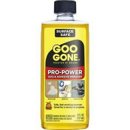 Goo Gone Pro-Power Liquid Adhesive Remover 8 oz (Pack of 12).