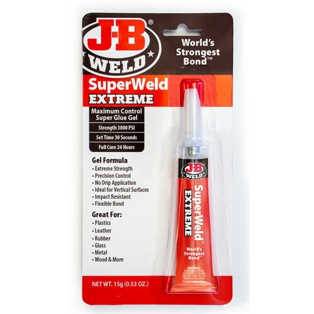 J-B Weld  SUPERWELD Extreme Instant Adhesive Clear  0.53 oz.
