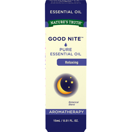Nature's Truth Goodnite Essential Oil Blend | 15 mL | 100% Pure & Undiluted | GC/MS Tested | Blend of Lavender, Tangerine, Bergamot, Cypress, Geranium, Frankincense, Chamomile Oil