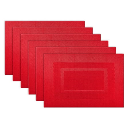 Tango Red Pvc Doubleframe Placemat (Set of 6)