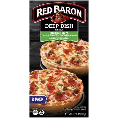 Red Baron Deep Dish Singles Supreme Frozen Pizza - 11.5oz