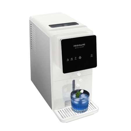 Frigidaire Gallery 33 lbs. Touchscreen Nugget Ice Maker with Dispenser, Self-Cleaning Countertop Ice Machine, White