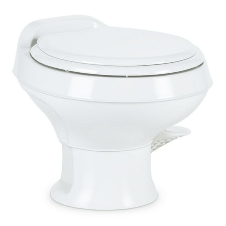 Dometic 300 Series Toilet without Sprayer, Low Profile-White, Color: White