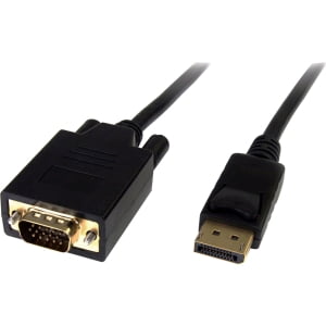 4XEM 6Ft DisplayPort To VGA M/M Adapter Cable